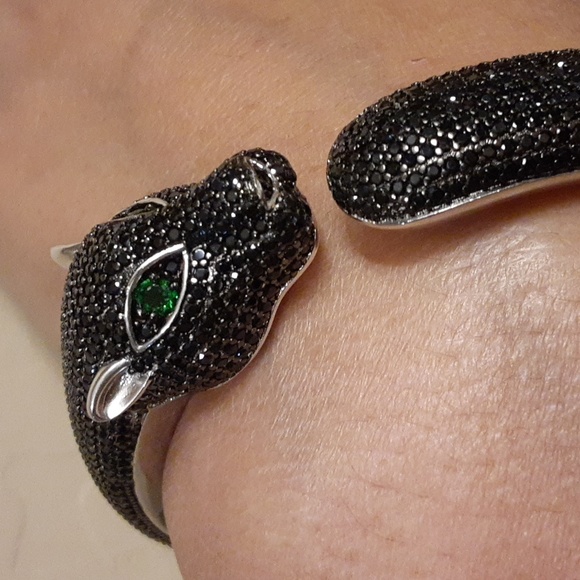 PRICE IS FIRM. 925 Genuine Russian Diopside and Genuine Black Spinel, Cat. - Picture 3 of 17